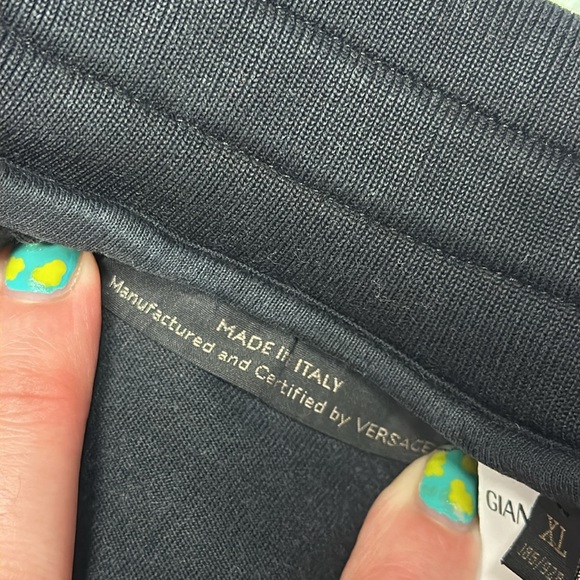 Men’s Versace Sweatpants Joggers Black Authentic with Certilogo - Picture 6 of 8